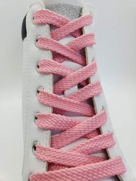 Flat Solid Shoelaces - Pink