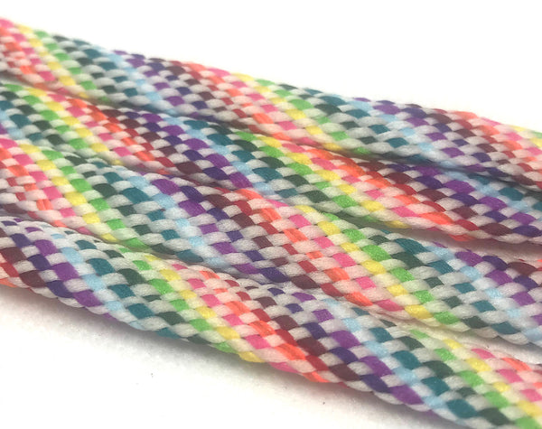 Flat Rainbow Shoelaces - Light