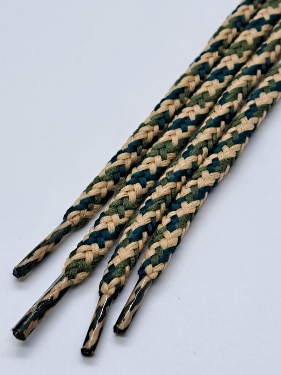 Round Camo Shoelaces Green The Shoe Lace Factory