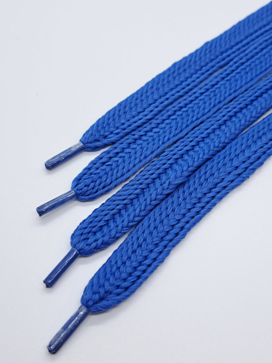 Wide Solid Shoelaces Royal Blue The Shoe Lace Factory