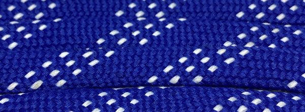 Premium Sport Laces - Royal Blue with White  Accents