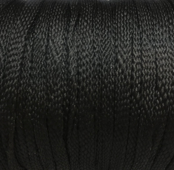 Flat Solid Shoelaces - Black