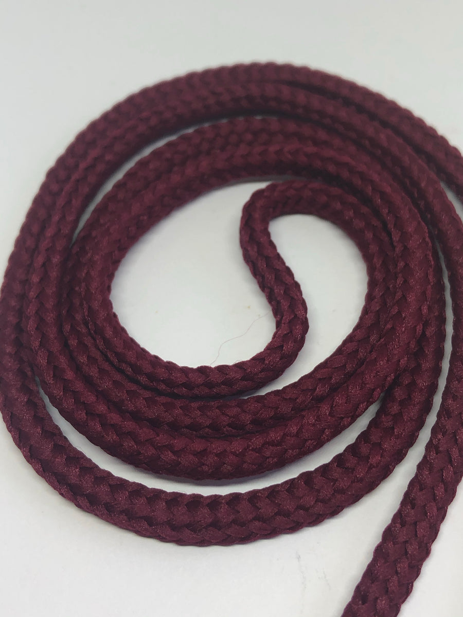 Round Solid Shoelaces Maroon The Shoe Lace Factory
