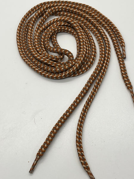 Round Autumn Shoelaces - Sorrel, Copper and Toast