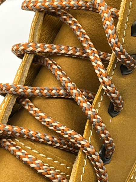 Round Autumn Shoelaces - Sorrel, Copper and Toast