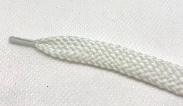 Flat Glow in the Dark Shoelaces - White