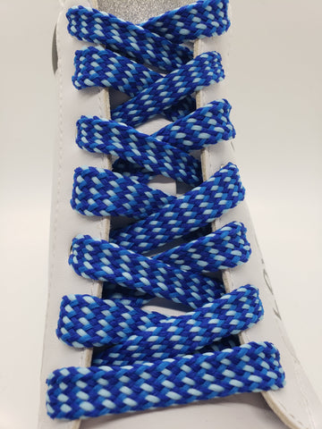 Mid Width Shoelaces - Blues