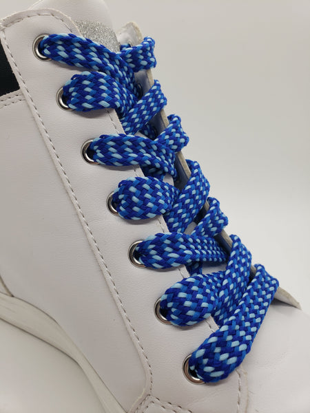 Mid Width Shoelaces - Blues