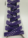 Premium Sport Laces - Purple with White Accents
