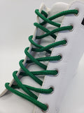 Round Solid Shoelaces - Kelly Green