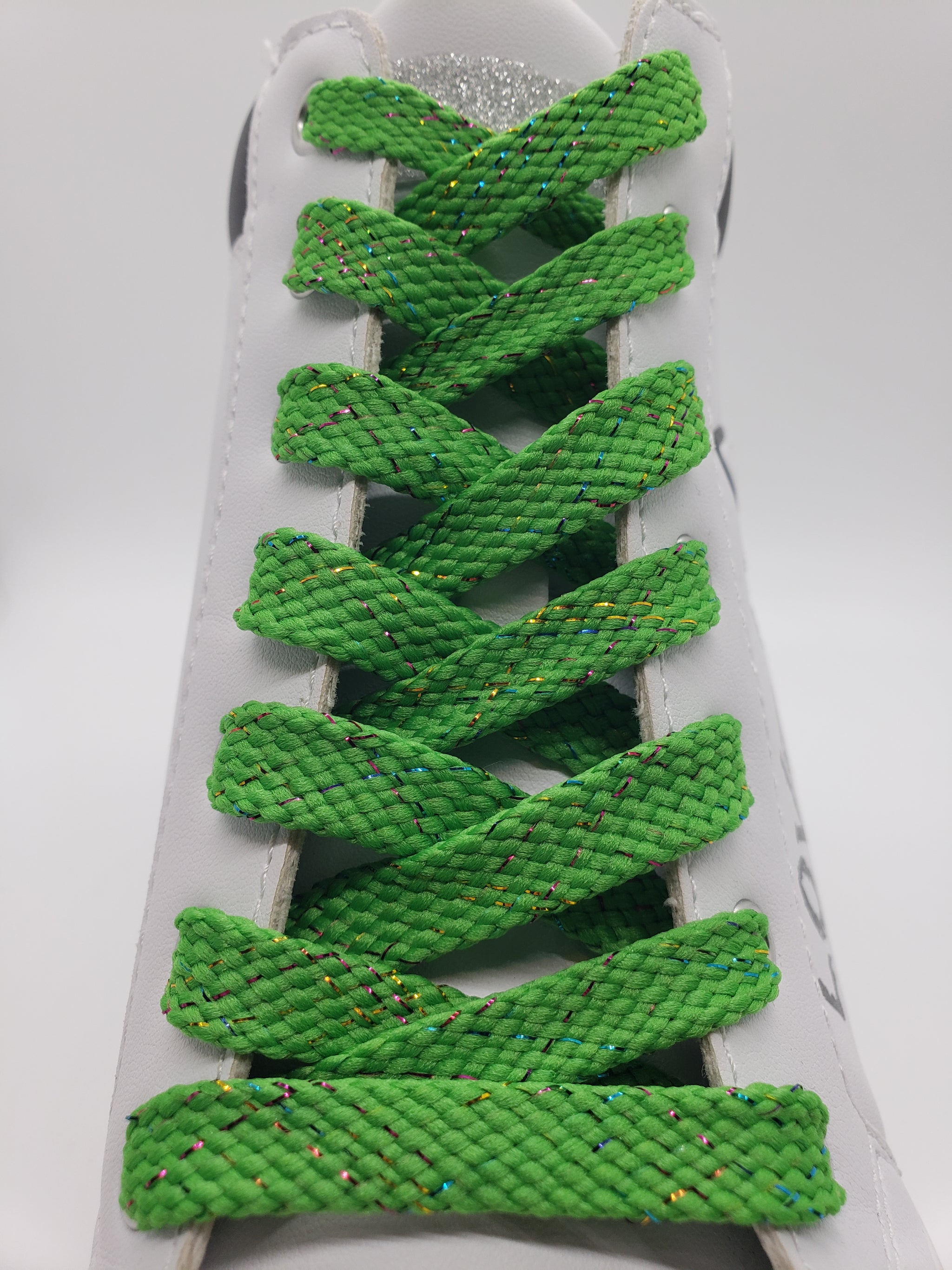 Lime green shoe strings clearance
