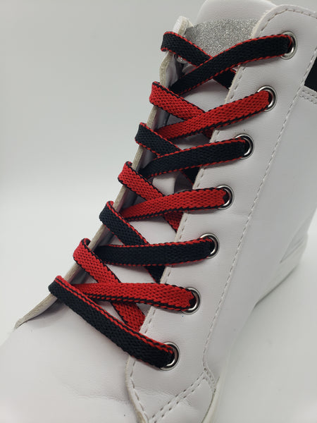 Two Sided Shoelaces - Red and Black