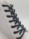 Round Sparkle Shoelaces - Black