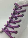 Round Sparkle Shoelaces - Light Purple