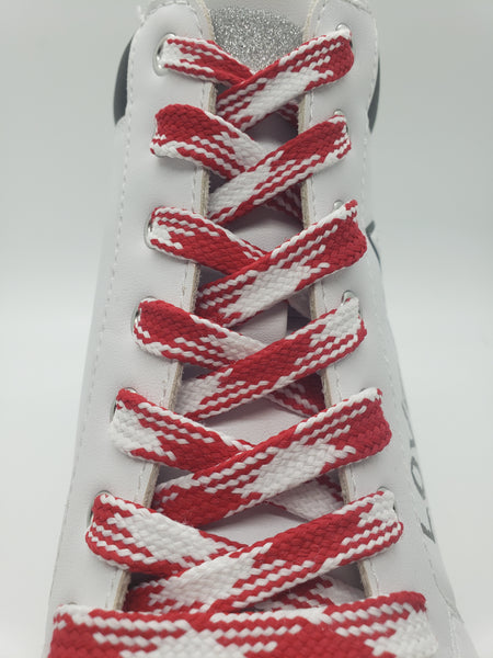 Premium Sport Laces - Red and White