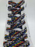Mid Width Pride Shoelaces - LGBTQ+ Flag Colors