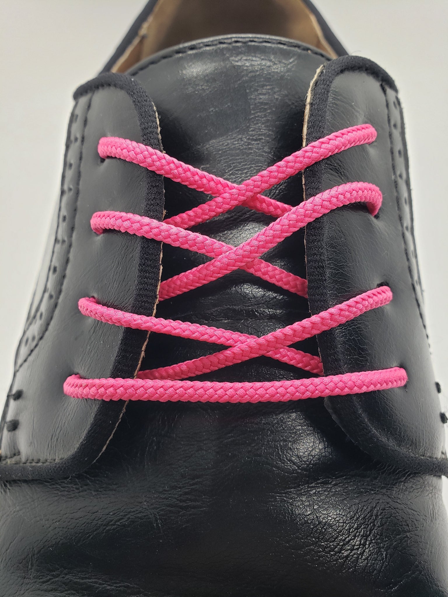 Round Dress Shoelaces - Bright Pink