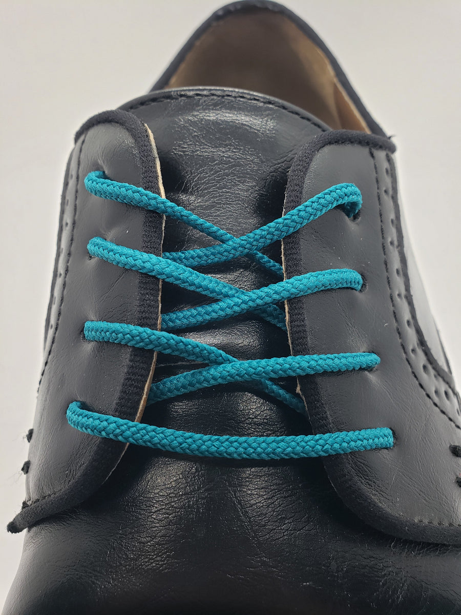 Round Dress Shoelaces - Teal – The Shoe Lace Factory