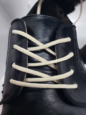 Round Dress Shoelaces -Cream