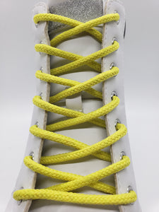 Round Solid Shoelaces - Bright Yellow
