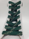 Premium Sport Laces - Forest Green with Tan Accents