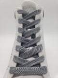 Flat Solid Shoelaces - Dark Gray