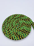 Hybrid Shoelaces- Green black and yellow