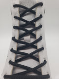Round Solid Shoelaces - Black
