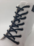 Round Solid Shoelaces - Black