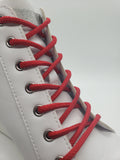 Round Solid Shoelaces - Red