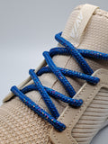Round Sparkle Shoelaces - Electric Blue