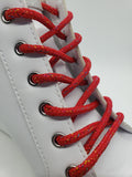 Round Sparkle Shoelaces - Red