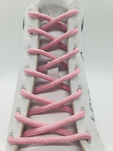 Round Solid Shoelaces - Pink