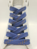 Premium Sport Laces - Blue with Bronze Accents