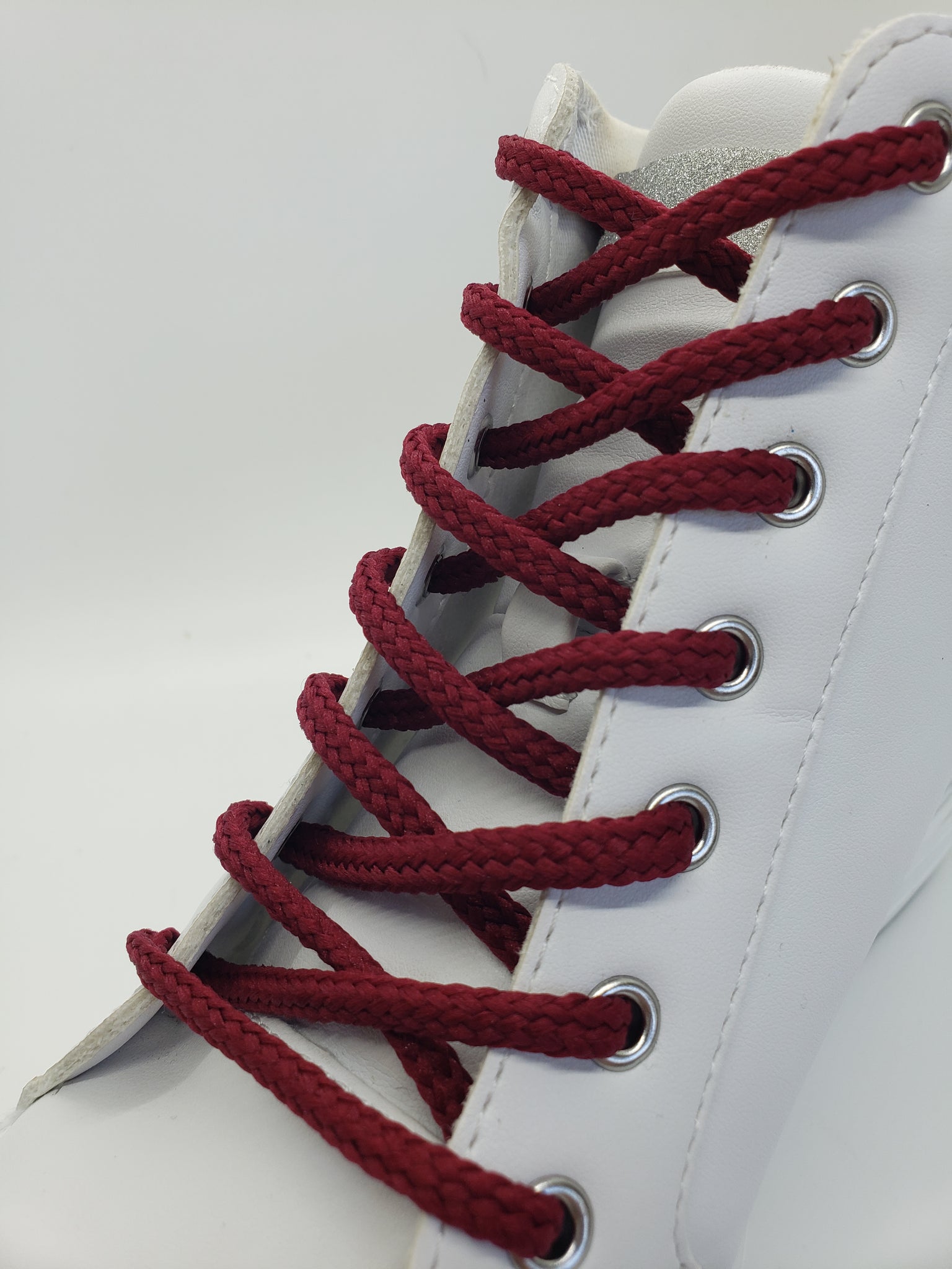 Round Solid Shoelaces - Maroon Round Solid Shoelaces - Maroon