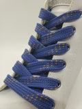 Premium Sport Laces - Blue with Bronze Accents