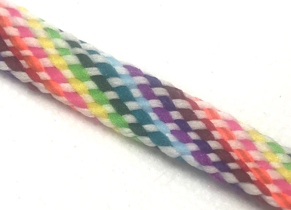 Flat Rainbow Shoelaces - Light