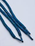 Round Sparkle Shoelaces - Teal