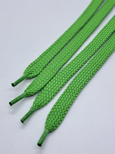 Flat Solid Shoelaces - Neon Green