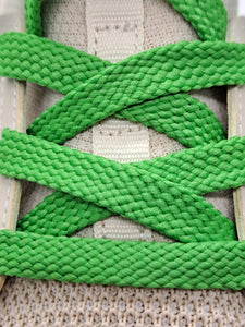 Flat Solid Shoelaces - Neon Green