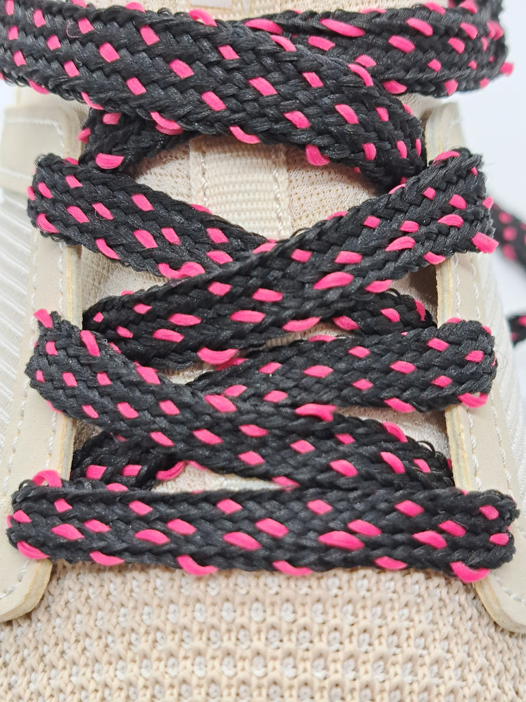 Pink Shoelaces Round Luxury Waxed Cotton Dress Shoe Laces by Fort Belvedere