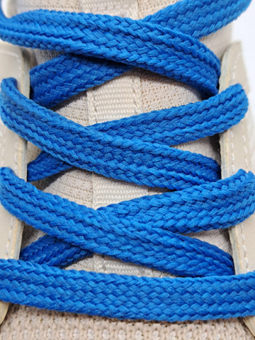 Flat Solid Shoelaces - Royal Blue