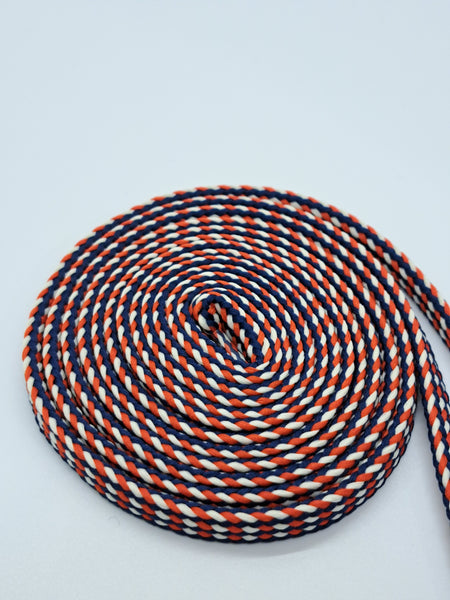 Flat Multi-Color Shoelaces - Red, White and Blue