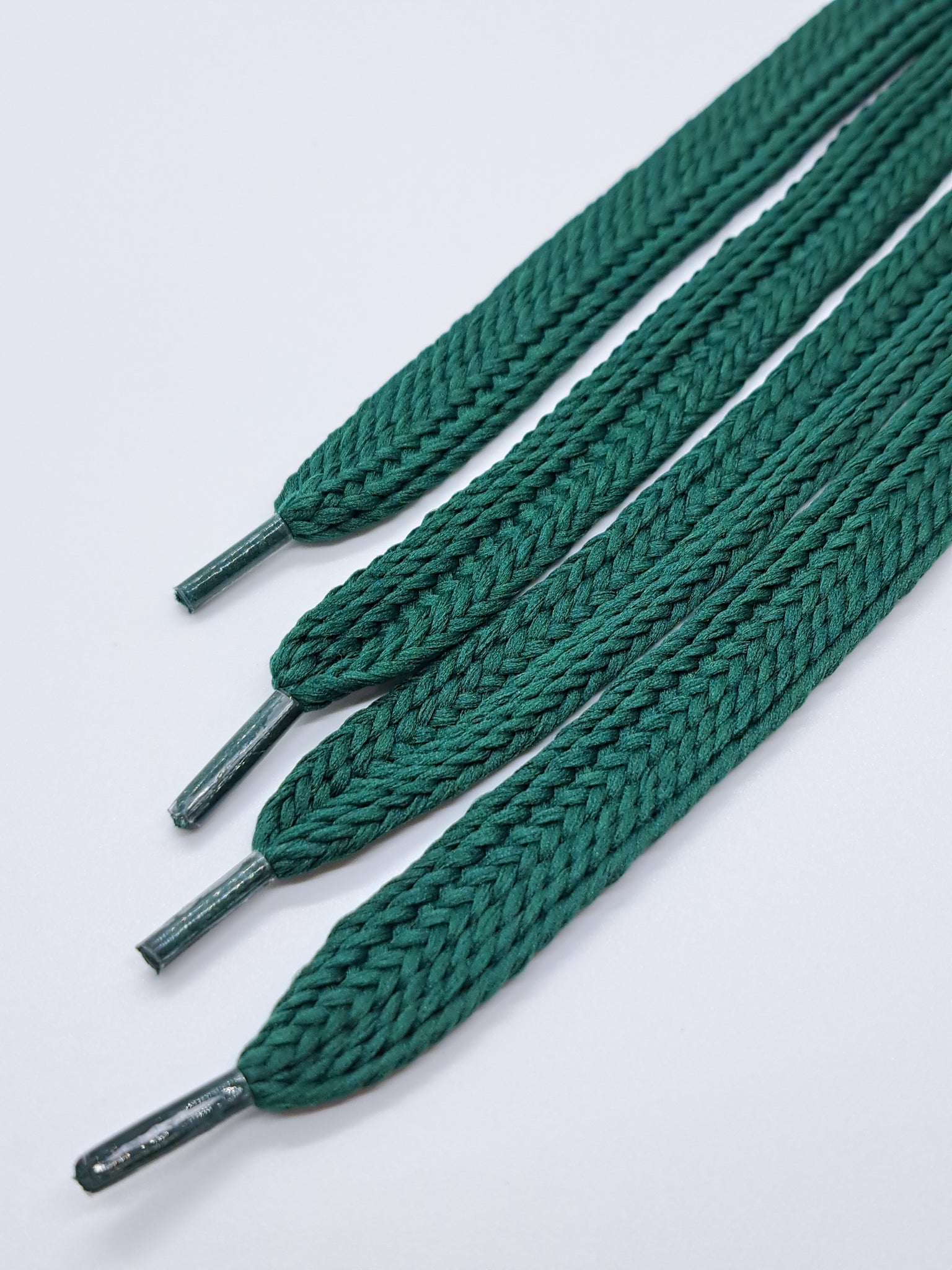 Wide Solid Shoelaces - Forest Green