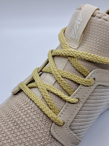 Narrow Flat Shoelaces - Tan