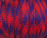 Flat Argyle Shoelaces - Red and Purple