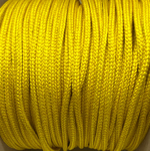 Round Solid Shoelaces - Mustard Yellow
