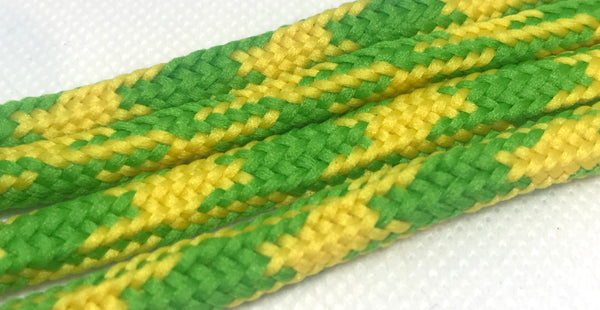 Hybrid Shoelaces - Lime Green and Yellow