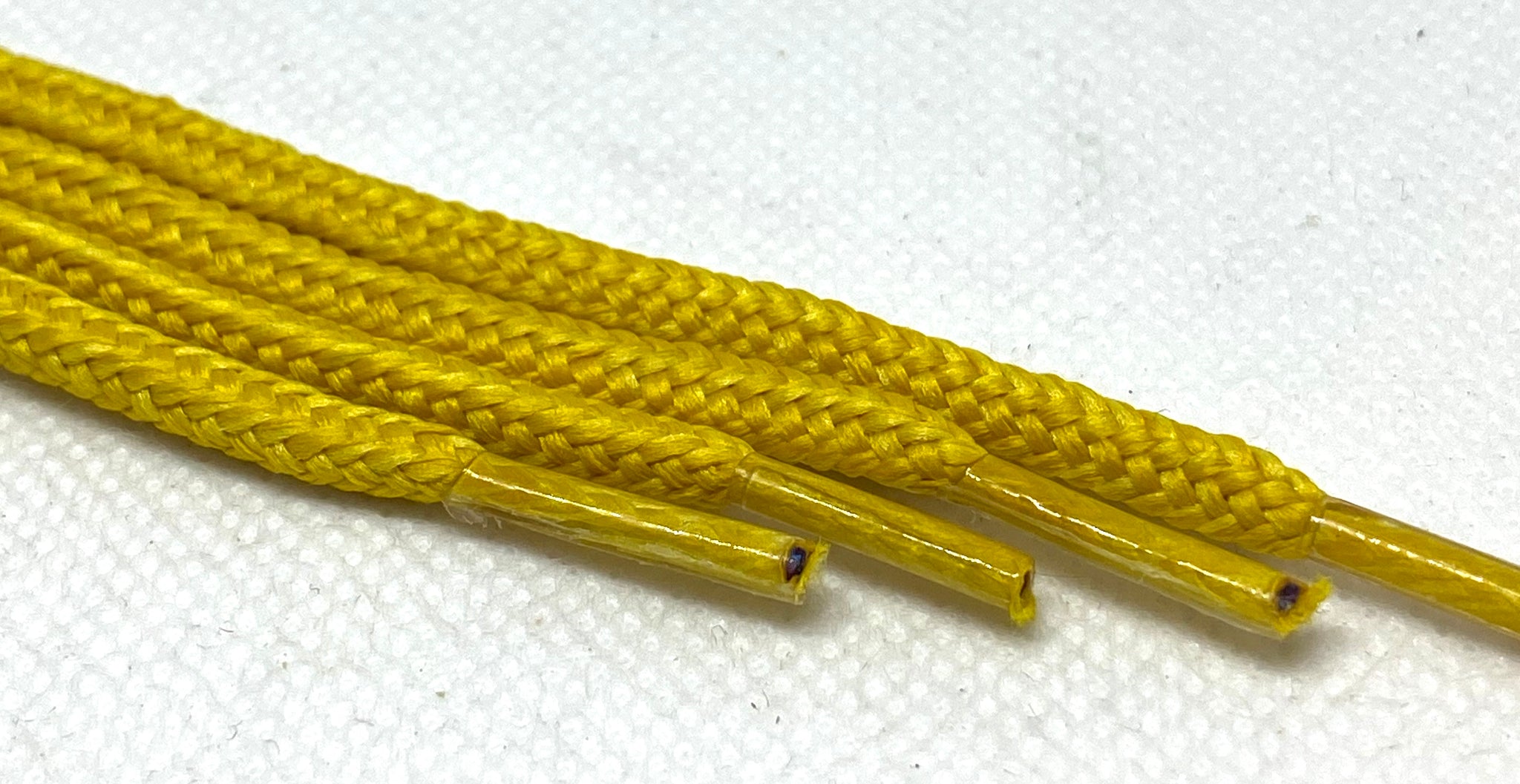 Round Solid Shoelaces - Mustard Yellow
