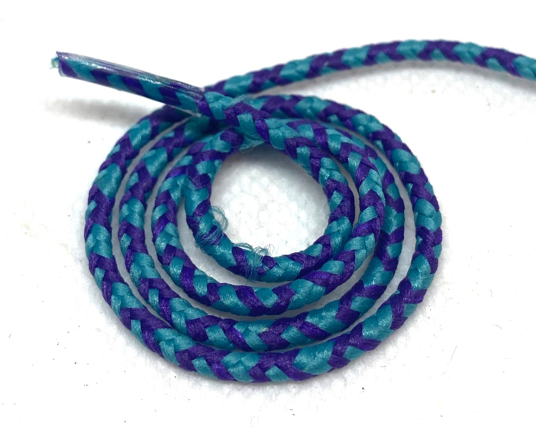 Round Dress Shoelaces - Teal and Blue